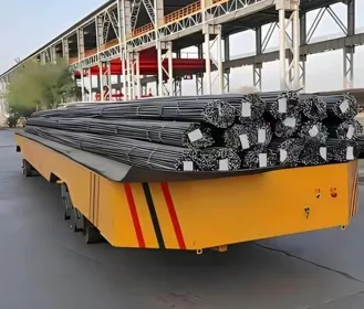 سيارة مسطحة كهربائية غير مطروقة من مجموعة Hebei Steel Group سعة 40 طنًا